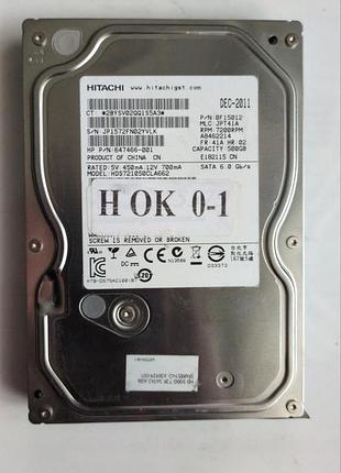 Донор hdd hitachi hds721050cla662 h01 110 0a90368 01 jp1 572