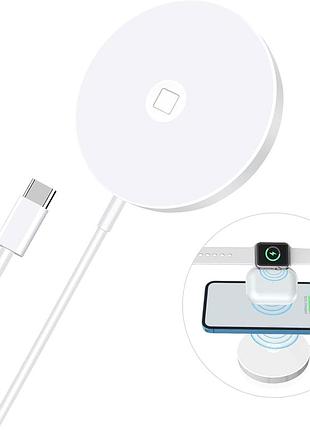 Магнітна безпровідна зарядка 3в1 norsway 15w