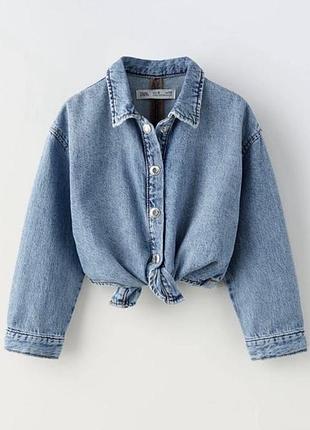 Джинсова сорочка zara