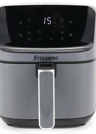 Аерофритюрниця-мультипіч styleberg 1571g 1500 вт 6.5 л сталевий