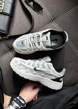 Nike p-6000 white/black жіночі кросівки
