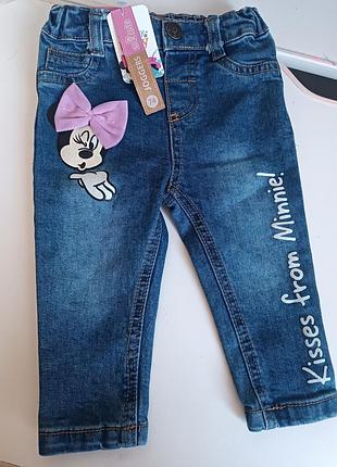 Джинсы disney с minnie