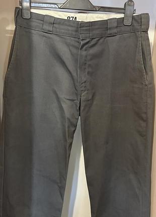 Сірі брюки dickies original 874 unisex