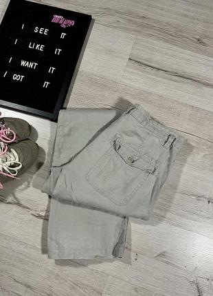 Лляні штани h&m 3