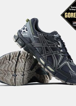 Кроссовки asics gel-kahana 8 gore-tex black green 💧водоотталкивая💧 арт 5022