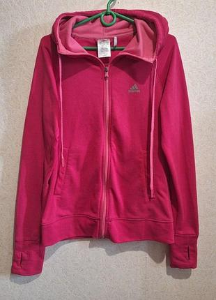 Adidas женская худи-толстовка розовая climacool s