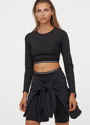 Спортивный лонгслив, черный