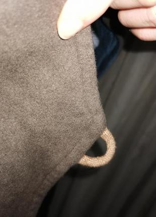 Шерстяная безрукавка жилет жилетка оверсайз пиджак в полоску шерсть в бохо этно стиле5 фото