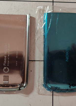 Задняя крышка батареи для nokia 6700c, серебристая, high quality