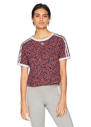 Adidas originals women's active icons cropped tee яркая футболка свежие коллекции