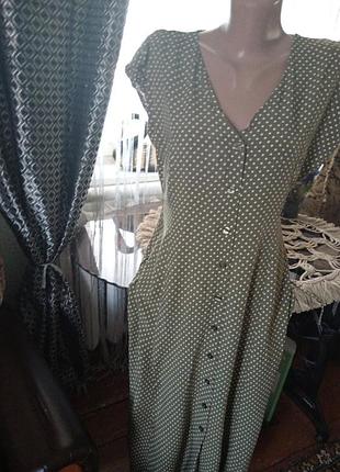 Сукня халат в дрібний горох