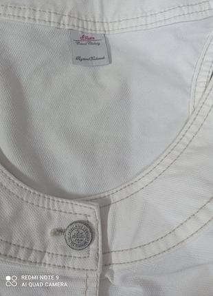 Желетка soliver белая укороченная 5