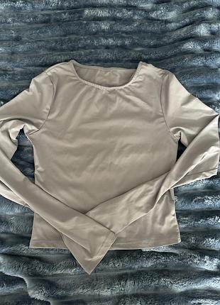 Сірий лонгслів