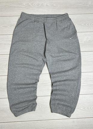 Чоловічі вінтажні широкі спортивні сірі штани nike baggy
