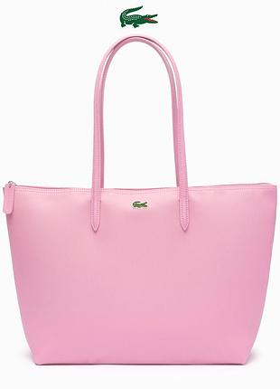 Нова велика рожева сумка тоут lacoste