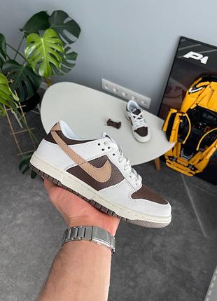 Nike dunk low next nature white brown hf4292-100