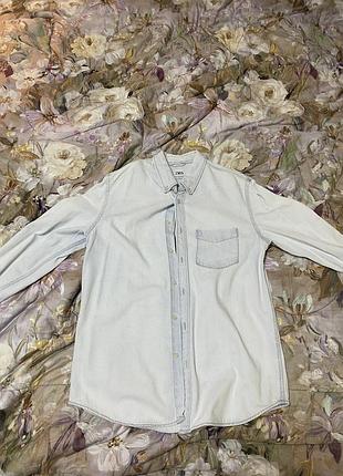Джинсова сорочка zara