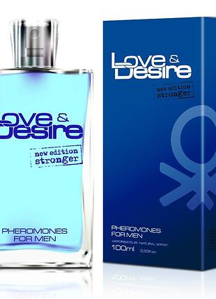 Туалетна вода з феромонами для чоловіків love & desire for men, 100 ml sex aura