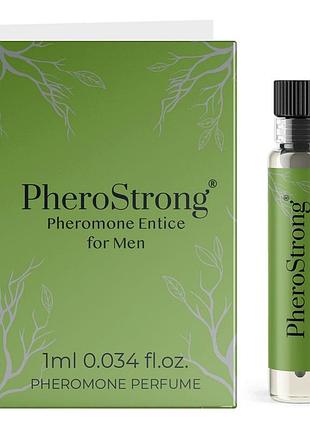 Духи с феромонами pherostrong entice for men для мужчин, 1 мл sex aura