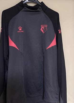 Чоловіча тренувальна толстовка/реглан  watford, розмір l, чорна/сіра/рожева