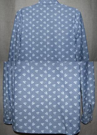 Нарядна блузка з квітковим принтом на кнопках9 фото