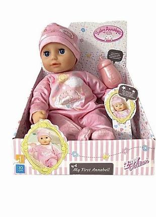 Нова в коробці лялька baby annabell моя перша аннабель з мʼяконабивна тілом  (701836)
