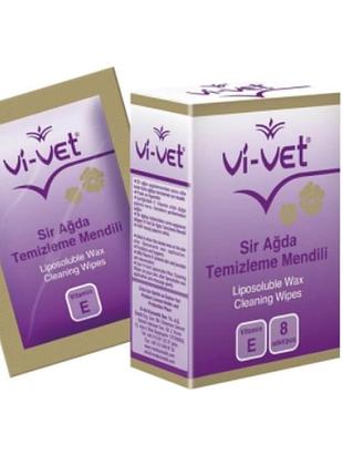 Очищающие салфетки после депиляции vi-vet, 8 шт.