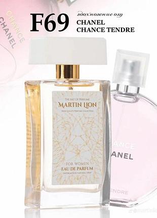 Парфумована вода martin lion f69 angel of inferno для жінок, 50 мл (сhanel - chance tendre)
