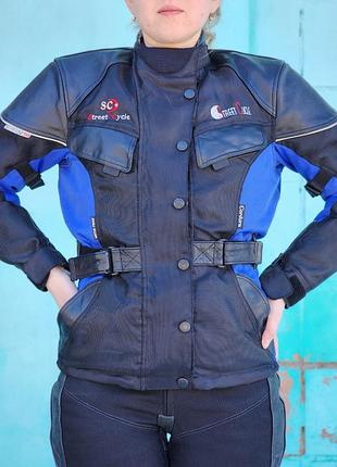 Женская текстильная мотокуртка street cycle (cordura/waterproof)