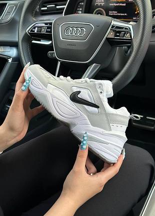 Жіночі кросівки nike m2k tekno white grey black