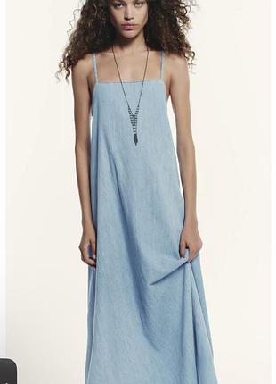 Сукня плаття zara джинсове