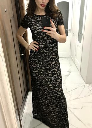 Вечернее кружевное платье2 фото