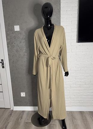 Трикотажний довгий кардиган великого розміру батал boohoo, xxxxxl 60р