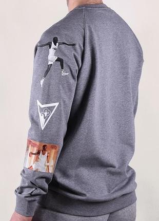 Свитшот nike air jordan jumpman lwt gfx crew carbon heather