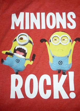 Rebel футболка с миньонами на 3-4 года