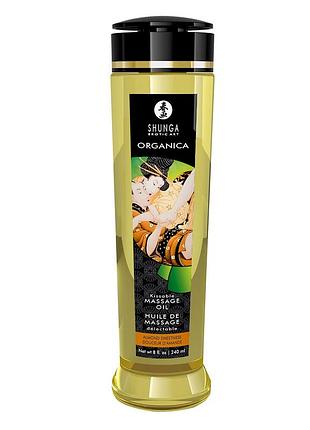 Органическое массажное масло shunga organica - almond sweetness (240 мл) с витамином е royal style