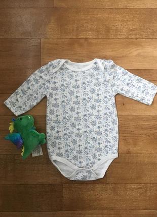 Потрясающий бодик на 1,5-2 годика цветочный принт