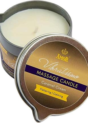 Массажная свеча - vibratissimo caramel cream, 100 мл royal style