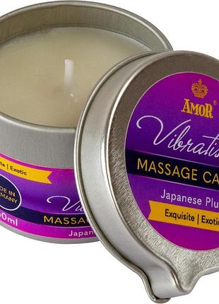 Массажная свеча - vibratissimo japanese plum, 50 мл royal style