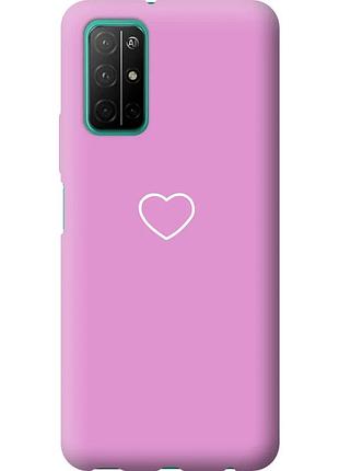 Чехол силиконовый на телефон huawei honor 30s сердце 2 "4863u-1897-58250"