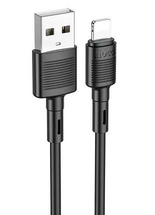 Дата кабель hoco x83 victory usb to lightning (1m) black