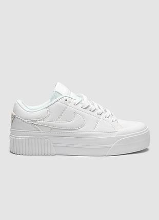 ⭐️ nike court legacy lift total white
