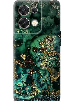 Чехол силиконовый на телефон oppo reno8 5g мрамор золото богатство "5419u-2614-58250"