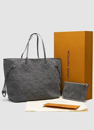 Сумка neverfull mm denim monogram