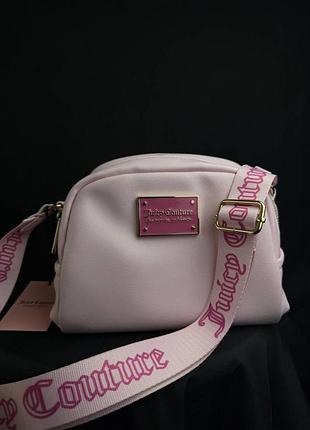 Crossbody сумка juicy couture в нежном розовом оттенке
