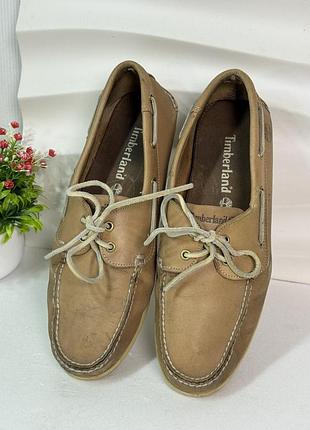 Брендові топсайдери мокасини натуральна шкіра timberland brig boat shoes