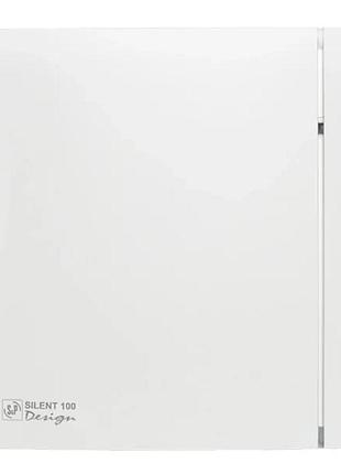 Вытяжной вентилятор soler&palau silent-100 crz matt white design-4c белый матовый