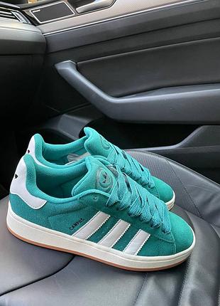 Adidas campus dark green white