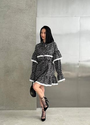 Пышное платье с рюшами, платье платье