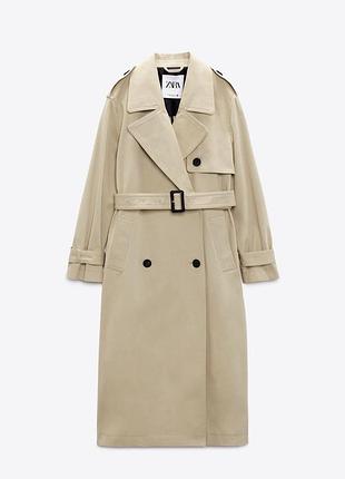 Бавовняний тренч zara